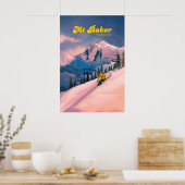 Mt Baker Skigebied Reisposter Poster (Keuken)