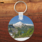 Mt. Baker, Sleutelhanger Button Washington Landsca (Voorkant)