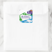 Mt Baker - Snoqualmie National Forest logo Vierkante Sticker (Tas)