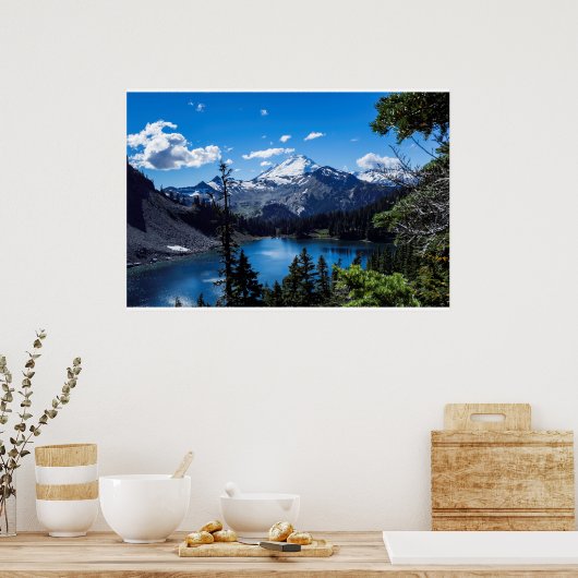 Mt Baker Summit - canvasafdruk Poster (Keuken)