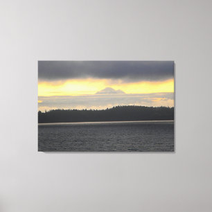 Mt. Baker Volcano Canvas Afdruk