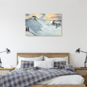 Mt. Baker, Washington - Uitzicht van Mt. Baker Ski Canvas Afdruk (Insitu (Slaapkamer))