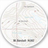 Mt. Bierstadt Colorado Fourteener Sticker (Voorkant)