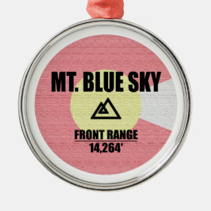 Mt. Blue Sky Colorado Metalen Ornament