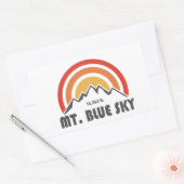 Mt. Blue Sky Colorado Rechthoekige Sticker (Envelop)