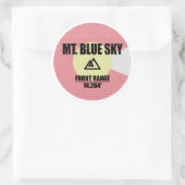Mt. Blue Sky Colorado Ronde Sticker (Tas)