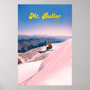 Mt Buller Australië Skigebied Reisposter Poster