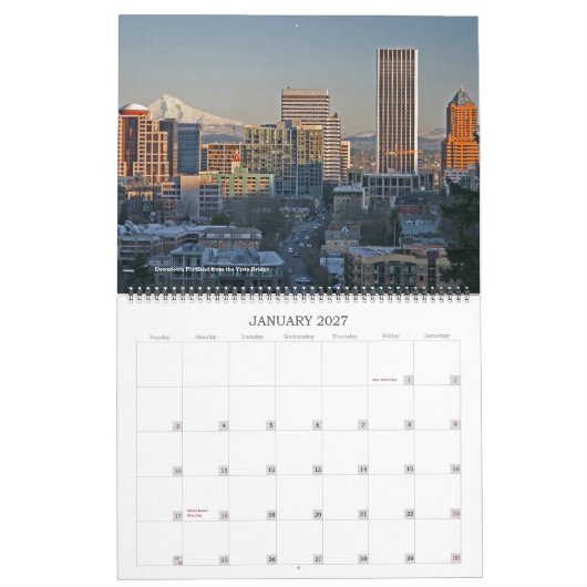 Mt. Calendrier de capot (Jan 2027)