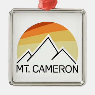 Mt. Cameron Retro Metalen Ornament