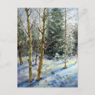 Mt Charleston-bomen in de sneeuw Briefkaart