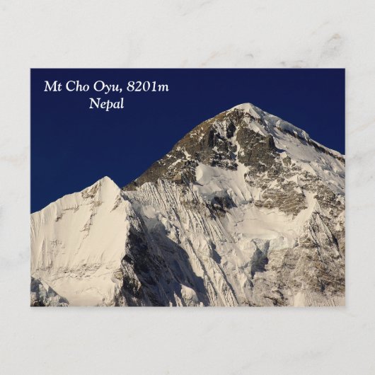 Mt Cho Oyu Briefkaart (Voorkant)