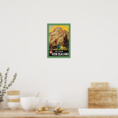 Mt Cook New Zealand (grens) Poster (Keuken)