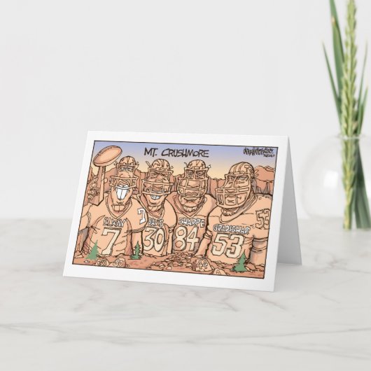 Mt. Crushmore Wenskaart Kaart (Voorkant)