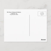 Mt. Dana, Tuolumne Meadows, Yosemite, CA. Briefkaart (Achterkant)