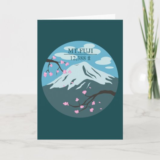 Mt. de Hoogte van Fuji Kaart (Voorkant)
