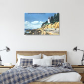 Mt. Desert Island, Bass Harbour Head Lighthouse Canvas Afdruk (Insitu (Slaapkamer))