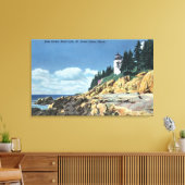 Mt. Desert Island, Bass Harbour Head Lighthouse Canvas Afdruk (Insitu (Woonkamer))