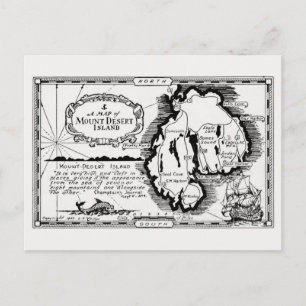 Mt Desert Island Maine Ansichtkaart Briefkaart