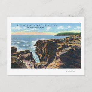 Mt. Desert Island Uitzicht of Thunder Hole Briefkaart