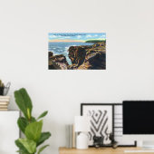 Mt. Desert Island Uitzicht of Thunder Hole Poster (Thuiskantoor)