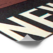 Mt. Egmont Nouvelle-Zélande Poster Vintage voyage (Coin)