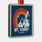 Mt. Elbert Sun Eagle Metalen Ornament (Rechts)