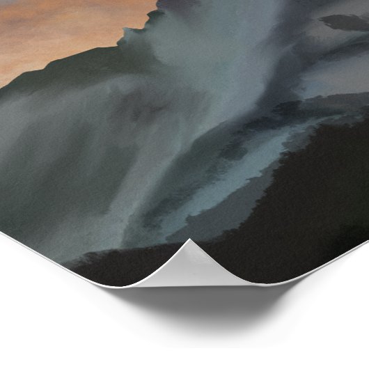 Mt everest digitale kunst poster (Hoek)