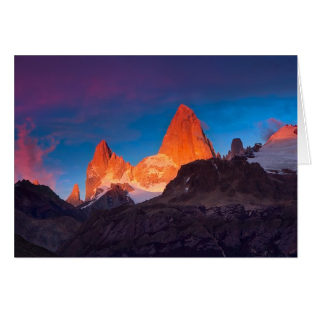 Mt Fitz Roy bij Sunrise (Voorkant Horizontaal)