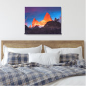 Mt Fitz Roy bij Sunrise Canvas Afdruk (Insitu (Slaapkamer))