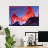 Mt Fitz Roy Poster (Thuiskantoor)