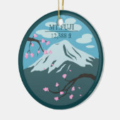 Mt. Fuji Altitude Keramisch Ornament (Links)