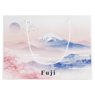 Mt. Fuji & Cherry Blossoms Elegant Groot Cadeauzakje