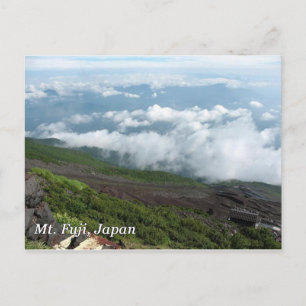 Mt Fuji clouds Briefkaart