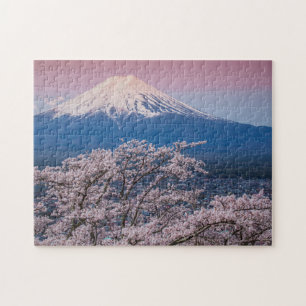 Mt Fuji en Cherry Blossom Legpuzzel