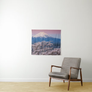 Mt Fuji en Cherry Blossom Wandkleed