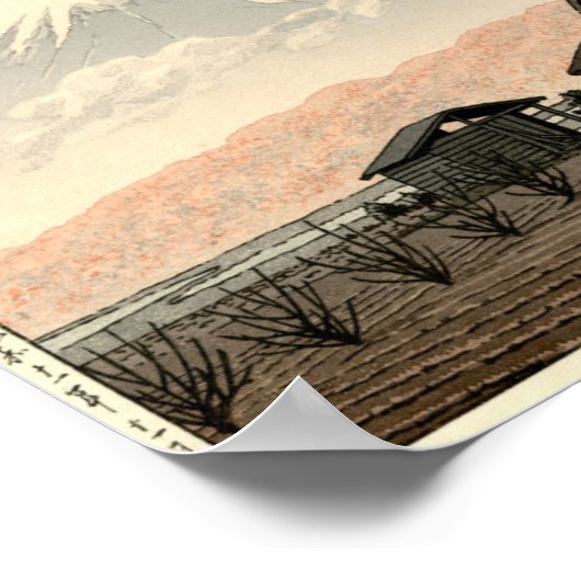 Mt. Fuji from Narusawa Hasui Kawase Poster Print (Coin)