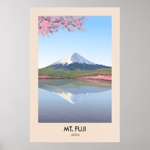 Mt Fuji Japan Reisposter Poster