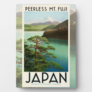 Mt Fuji Japan Travel Poster kunst Fotoplaat