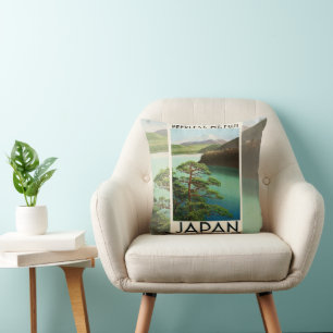 Mt Fuji Japan Travel Poster  kunst Kussen