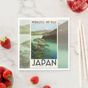 Mt Fuji Japan Travel Poster  kunst Servet