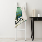 Mt Fuji Japan Travel Poster kunst Sherpa Deken (In situ)