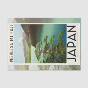 Mt Fuji Japan Travel Poster  kunst Tissuepapier