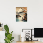 Mt. Fuji Japans Kunst Print Poster (Thuiskantoor)