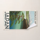 Mt Fuji Japon affiche Voyage Art Vintage (Serviette à main)