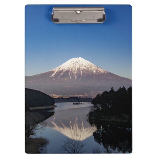 Mt Fuji Lake Reflection Klembord (Voorkant)