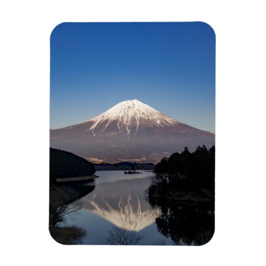 Mt Fuji Lake Reflection Magneet (Verticaal)