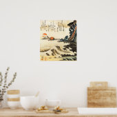 Mt Fuji par Kuniyoshi Poster Utagawa (Cuisine)