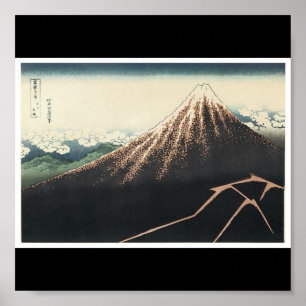 Mt. Fuji, Poster van Japans schilderij c. 1830-183