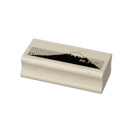 Mt.Fuji seen from southwest.  Rubberstempel