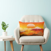 Mt.FUJI & SUNSET Lumbar Coussin Japon (Chaise)
